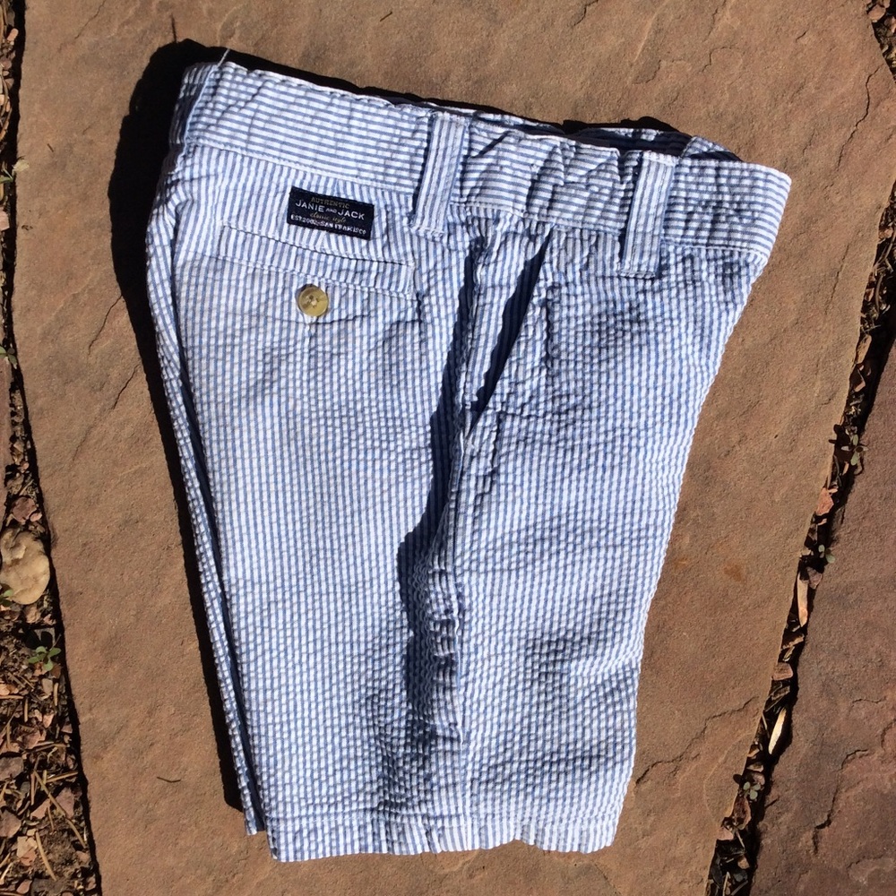 Janie and Jack seersucker shorts